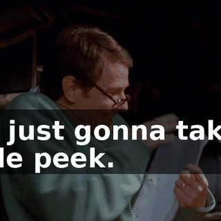 I'm just gonna take a little peek.