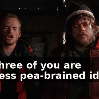 All three of you are useless pea-brained idiots.