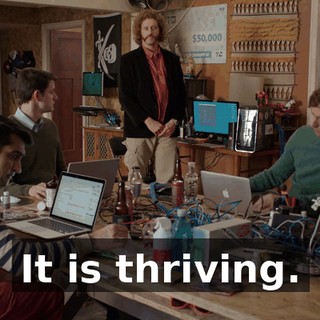 It is thriving.