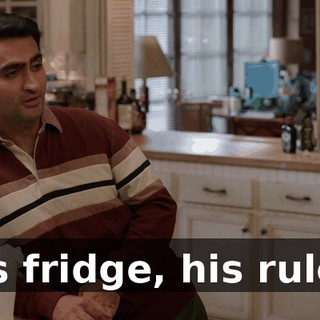 His fridge, his rules.