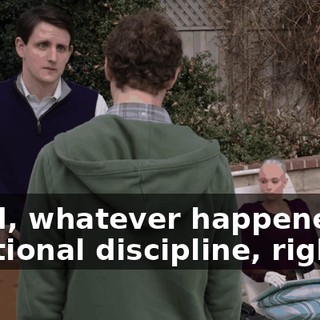 Jared, whatever happened to emotional discipline, right?