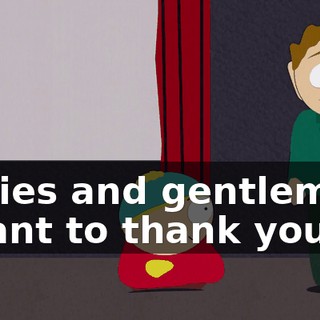 Ladies and gentlemen, I want to thank you all