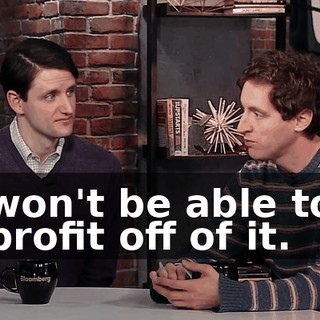 won't be able to profit off of it.