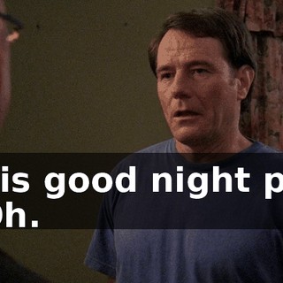 - his good night pill. - Oh.
