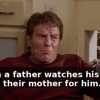 when a father watches his boys lie to their mother for him.