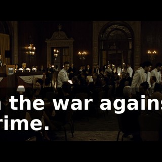 in the war against crime.