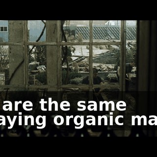 You are the same decaying organic matter