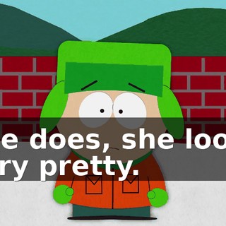 She does, she looks very pretty.