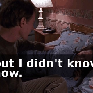 but I didn't know how.