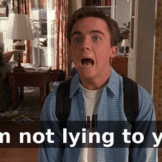I am not lying to you.