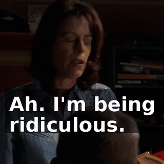 Ah. I'm being ridiculous.