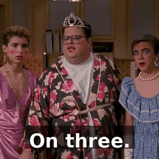 On three.