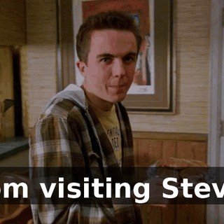 from visiting Stevie.