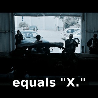 equals "X."
