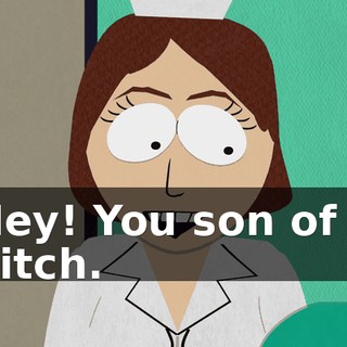 Hey! You son of a bitch.