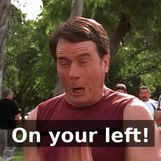 On your left!