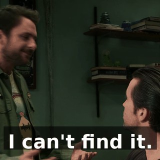 I can't find it.