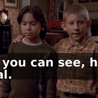 As you can see, he's real.