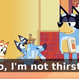 No, I'm not thirsty.