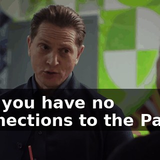 and you have no connections to the Party?