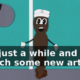 for just a while and just watch some new art."