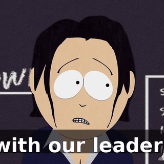 with our leader!