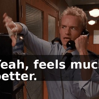 Yeah, feels much better.