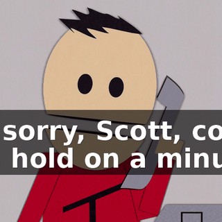 I'm sorry, Scott, could you hold on a minute?