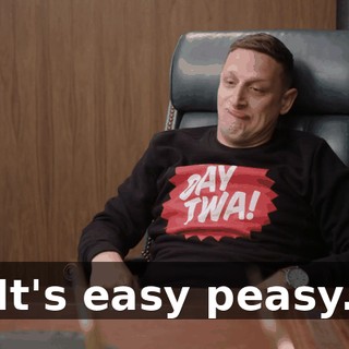 It's easy peasy.