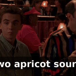 Two apricot sours.