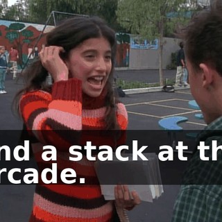 and a stack at the arcade.