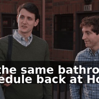 on the same bathroom schedule back at Hooli.