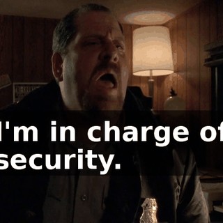 I'm in charge of security.