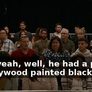 Oh, yeah, well, he had a piece of plywood painted black.