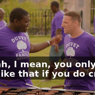 - Yeah, I mean, you only get abs like that if you do crack.