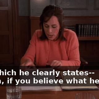 - In which he clearly states-- - Yeah, if you believe what he says.