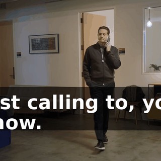 Just calling to, you know.