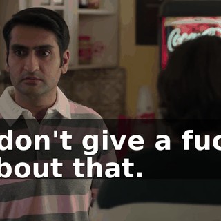 I don't give a fuck about that.