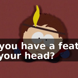 Do you have a feather on your head?