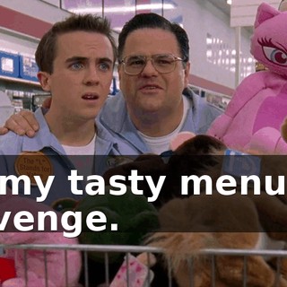in my tasty menu of revenge.