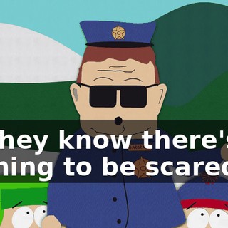 so they know there's nothing to be scared of.