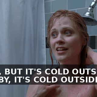 ♪ AH, BUT IT'S COLD OUTSIDE ♪ ♪ BABY, IT'S COLD OUTSIDE! ♪