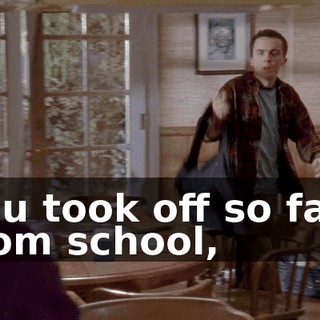 You took off so fast from school,
