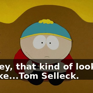 Hey, that kind of looks like...Tom Selleck.