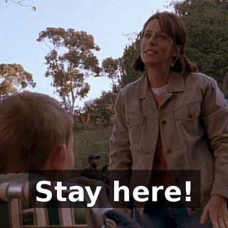 Stay here!