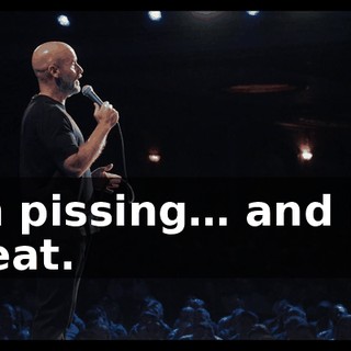 I'm pissing… and it's great.