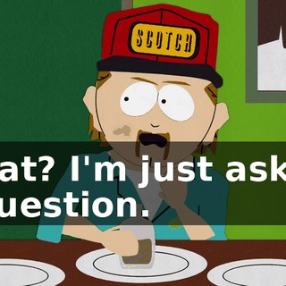 What? I'm just asking a question.