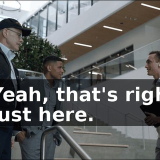 - Yeah, that's right. - Just here.
