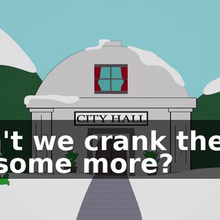 Can't we crank the AC up some more?