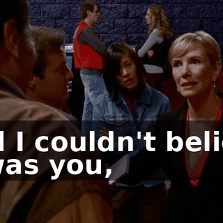 and I couldn't believe it was you,